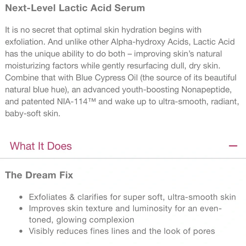 LAST 1! StriVectin Advanced Hydration Lactic Acid Nightly Retexturizing Serum